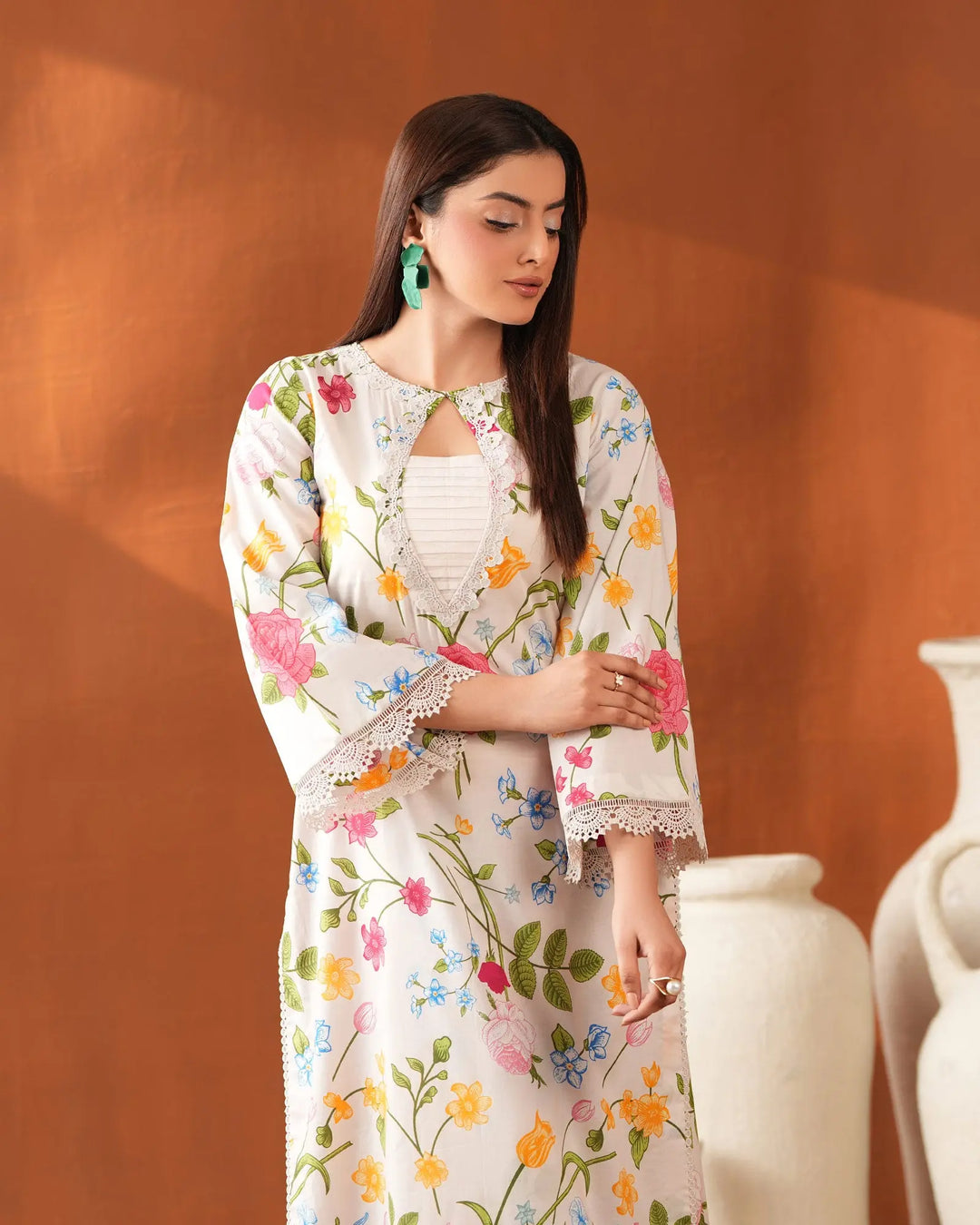 2-Piece Ready-to-Wear Cotton Suit | 17335-IG-CT - Sha Posh Textile