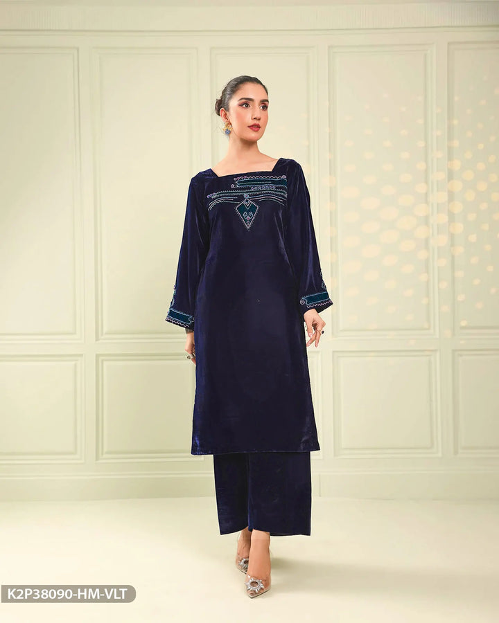 2 Piece Velvet Suit | 38090-HM-VLT Sha Posh Textile