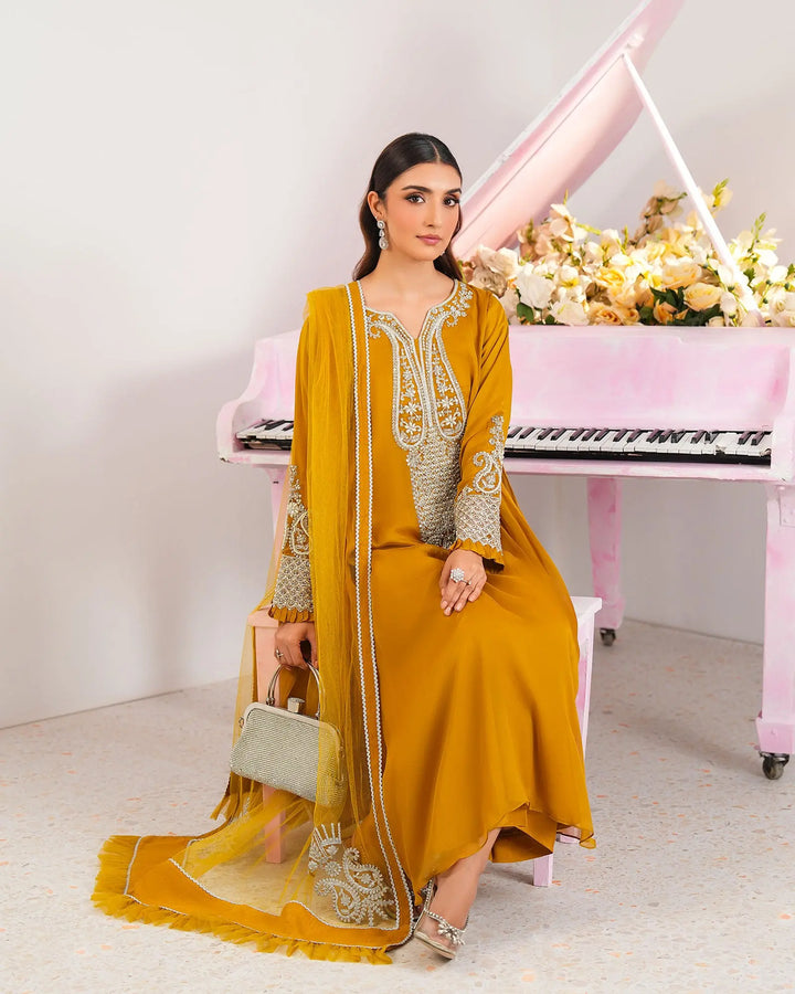 3-Piece Ready-to-Wear Chiffon Suit | 9717-IG-CF Sha Posh Textile