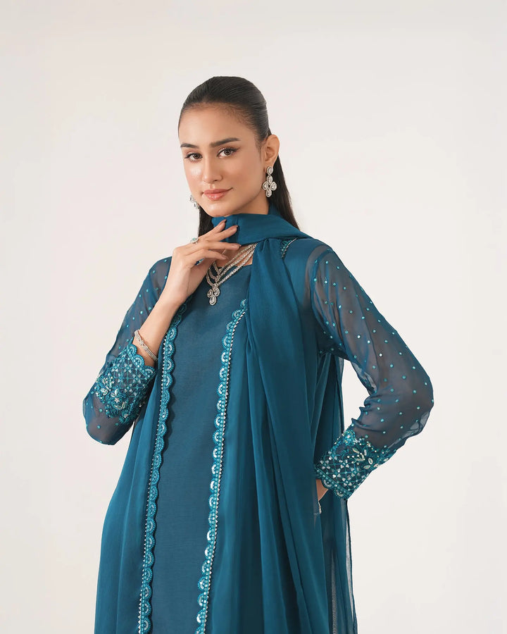 3-Piece Ready-to-Wear Chiffon Suit | 9729-IG-CF Sha Posh Textile