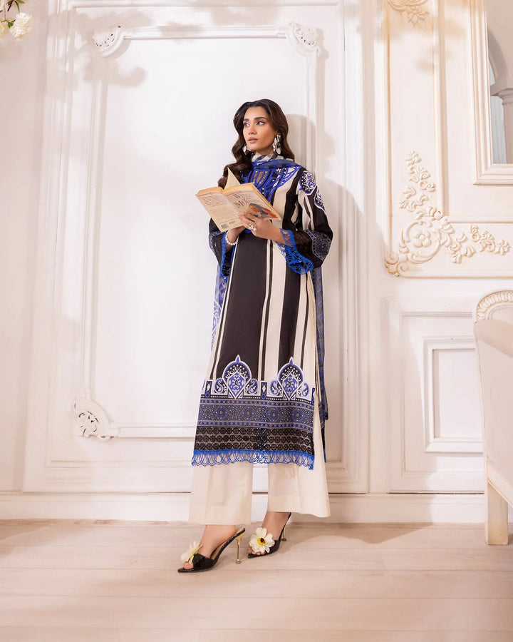 3-Piece Ready-to-Wear Lawn Suit | 17220-IG-LWN - Sha Posh Textile