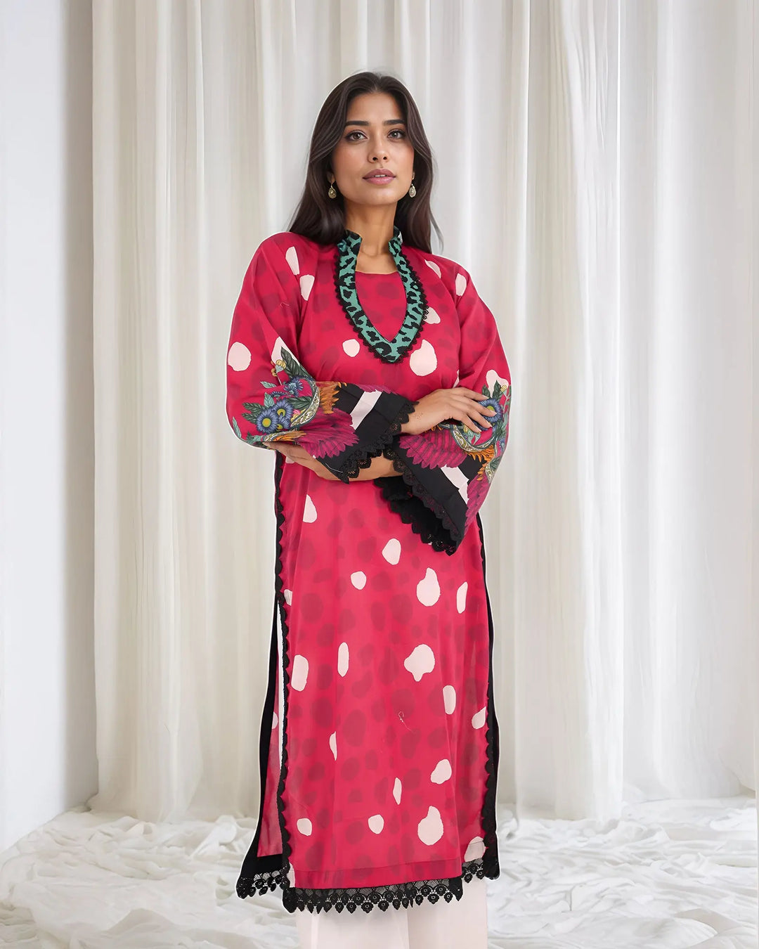 2-Piece Ready-to-Wear Cotton Suit | 17348-IG-CT - Sha Posh Textile