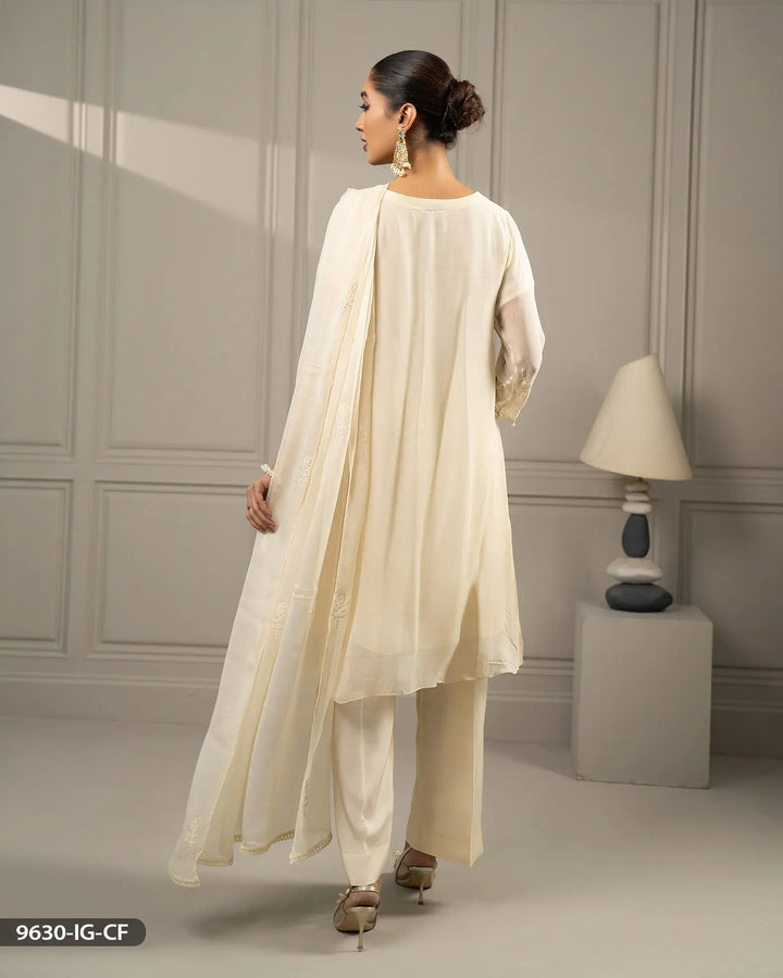 Embroidered Chiffon Suit | 9630-IG-CF ShaPosh Textile