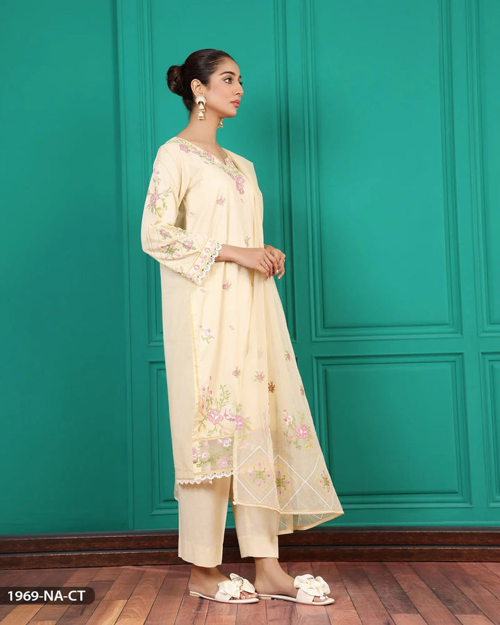 Embroidered Cotton Suit | 1969-NA-CT ShaPosh Textile