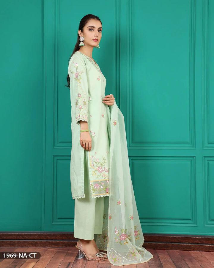 Embroidered Cotton Suit | 1969-NA-CT ShaPosh Textile