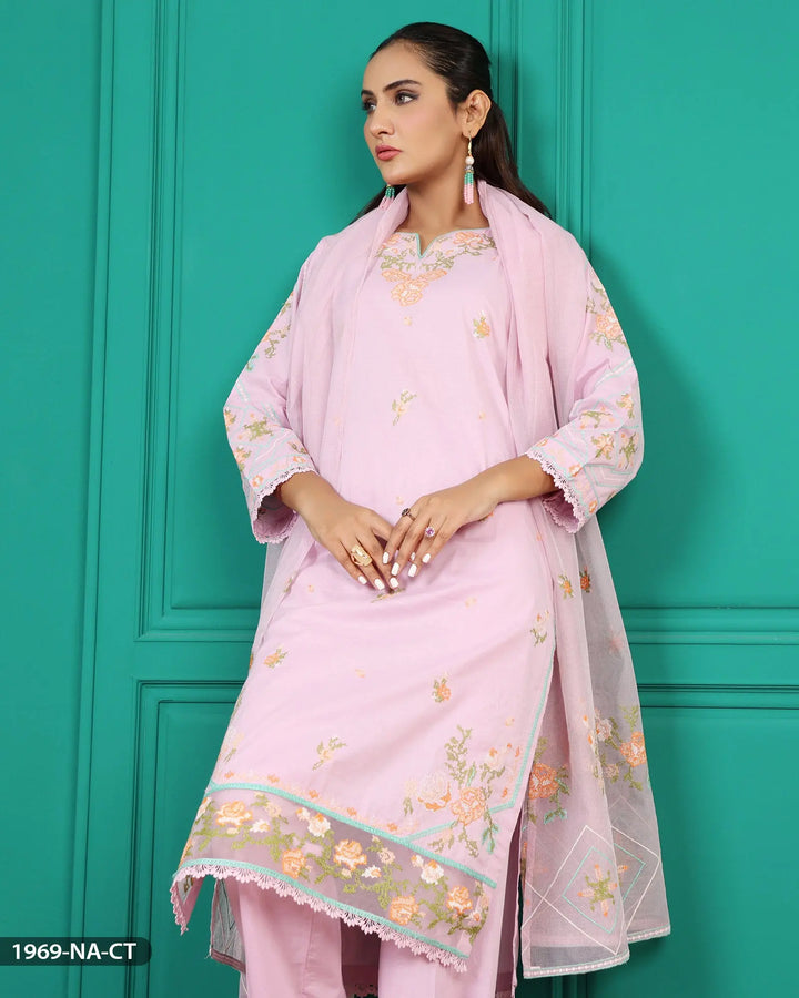 Embroidered Cotton Suit | 1969-NA-CT ShaPosh Textile