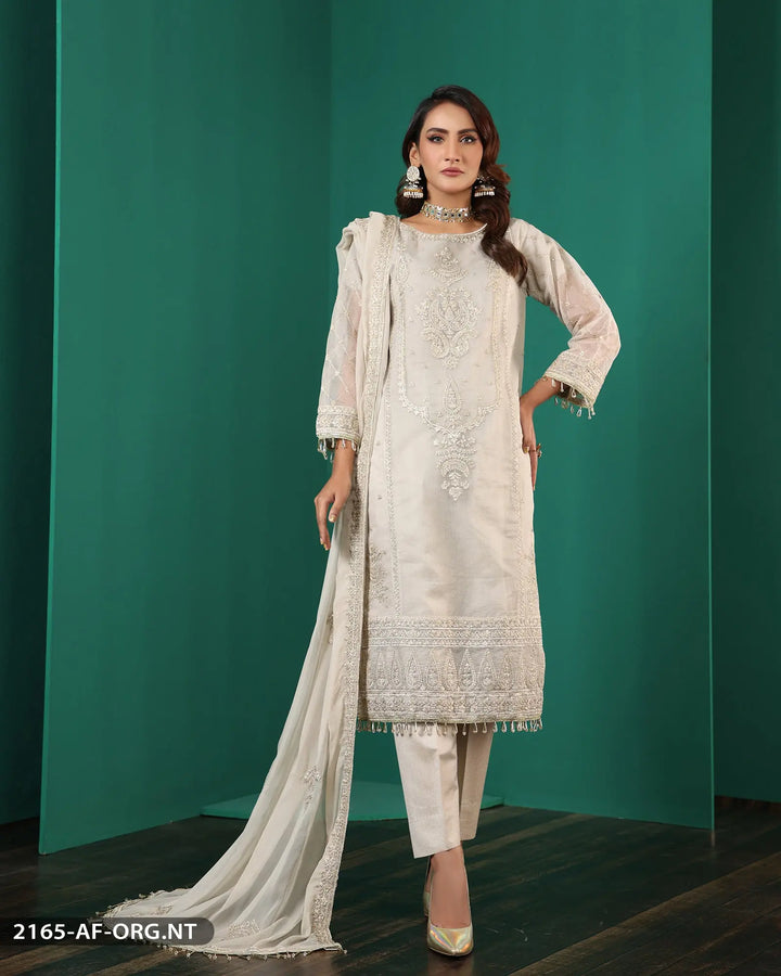 FORMAL 3PC EMBROIDERED SUIT | 2165-AF-ORZ ShaPosh Textile