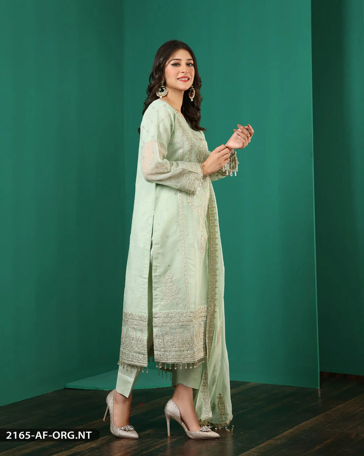 FORMAL 3PC EMBROIDERED SUIT | 2165-AF-ORZ ShaPosh Textile