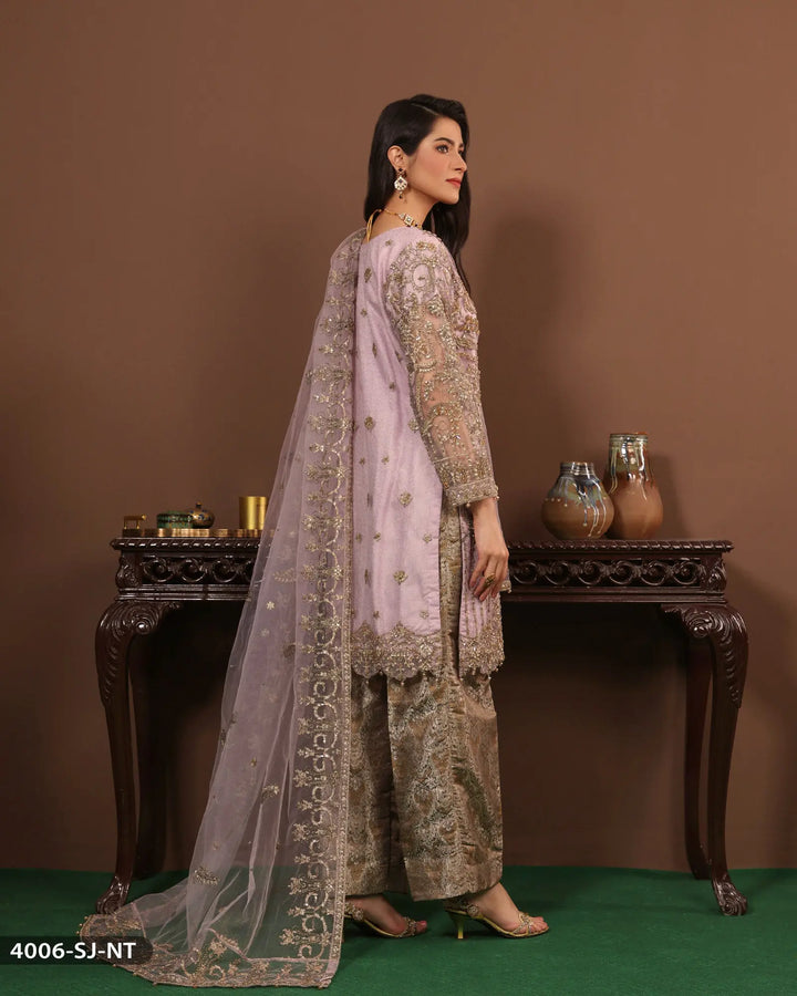 FORMAL 3PC EMBROIDERED SUIT | 4006-SJ-NT ShaPosh Textile