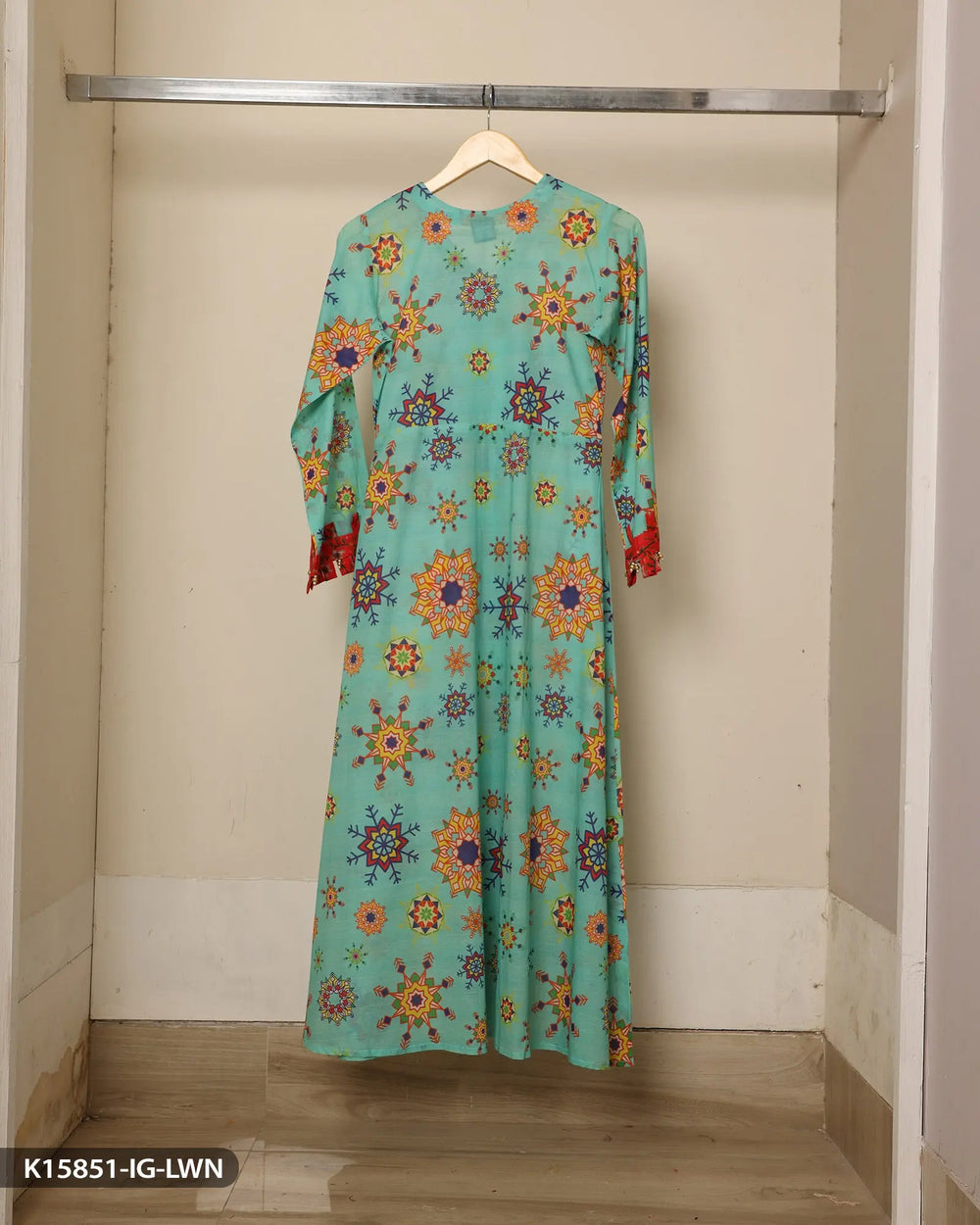 Lawn Printed Frock | 15851-IG-LWN Sha Posh Textile