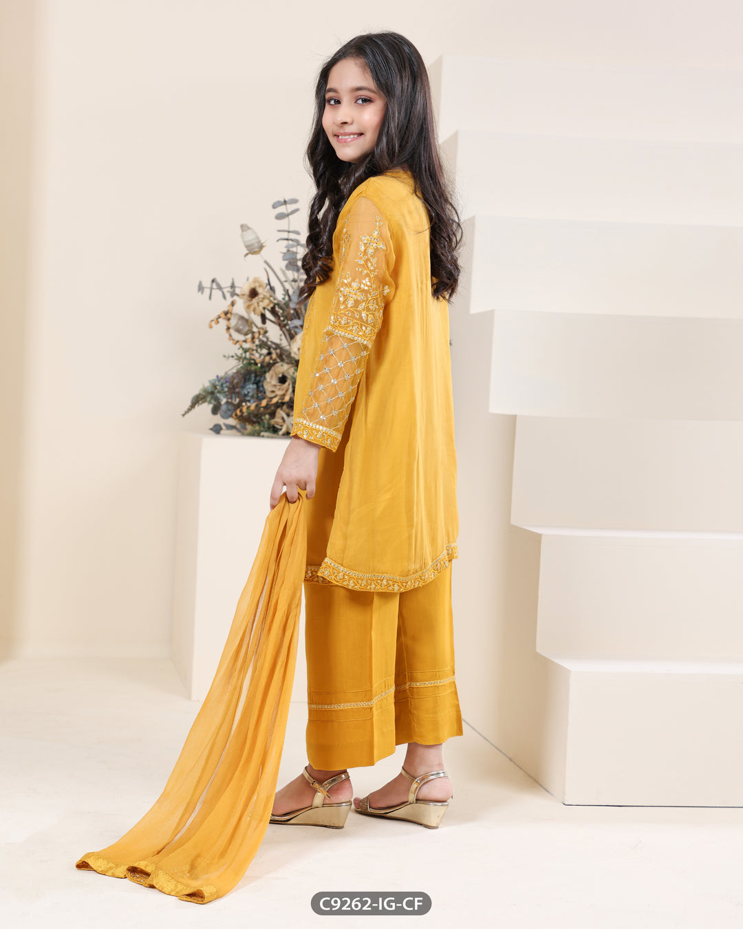 Formal Chiffon 3 Piece Embroidered (Stitched) | 9262-IG-CF