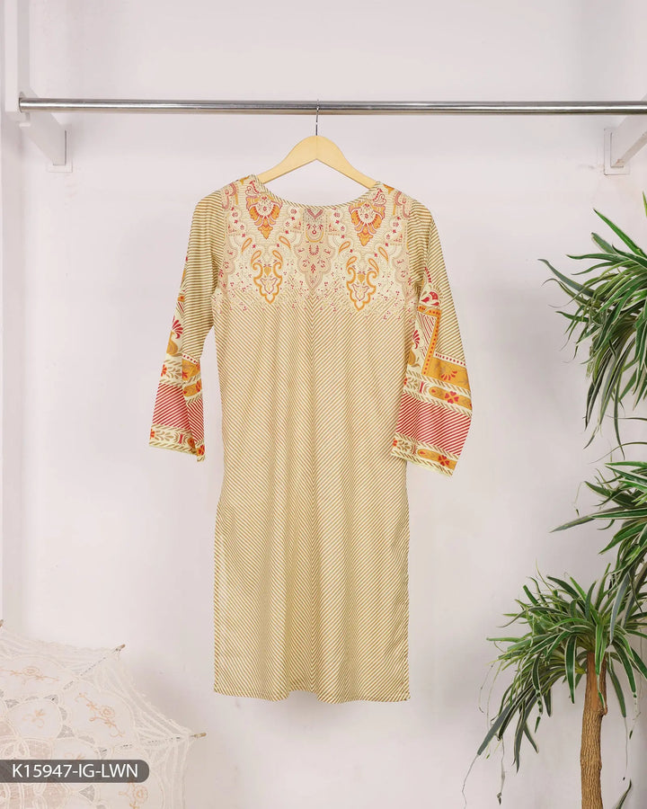 Printed Lawn Shirt | 15947-IG-LWN Sha Posh Textile