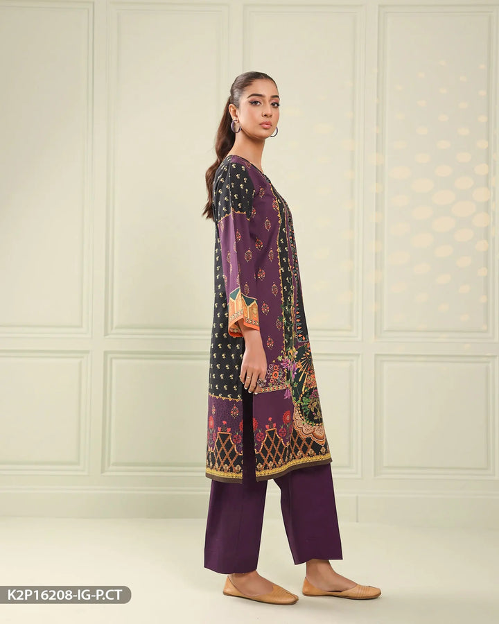 Printed Poplin Cotton Suit | 16208-IG-P.CT Sha Posh Textile