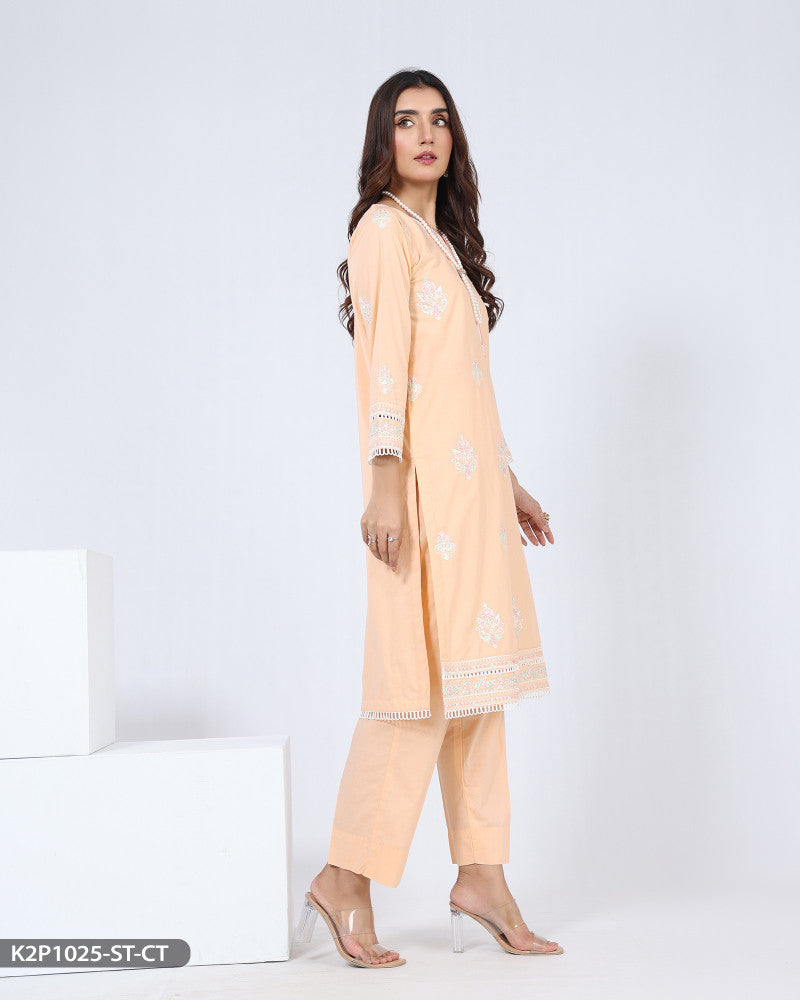 2 Piece Cotton Suit Embroidered | 1025-ST-K.CT