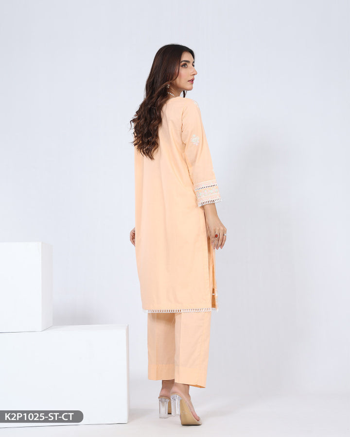 2 Piece Cotton Suit Embroidered | 1025-ST-K.CT