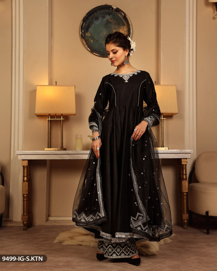 Formal Embroidered Frock | 9499-IG-S.KTN