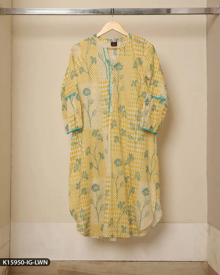 Printed Lawn Shirt | 15950-IG-LWN ShaPosh Textile