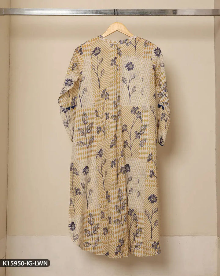 Printed Lawn Shirt | 15950-IG-LWN ShaPosh Textile