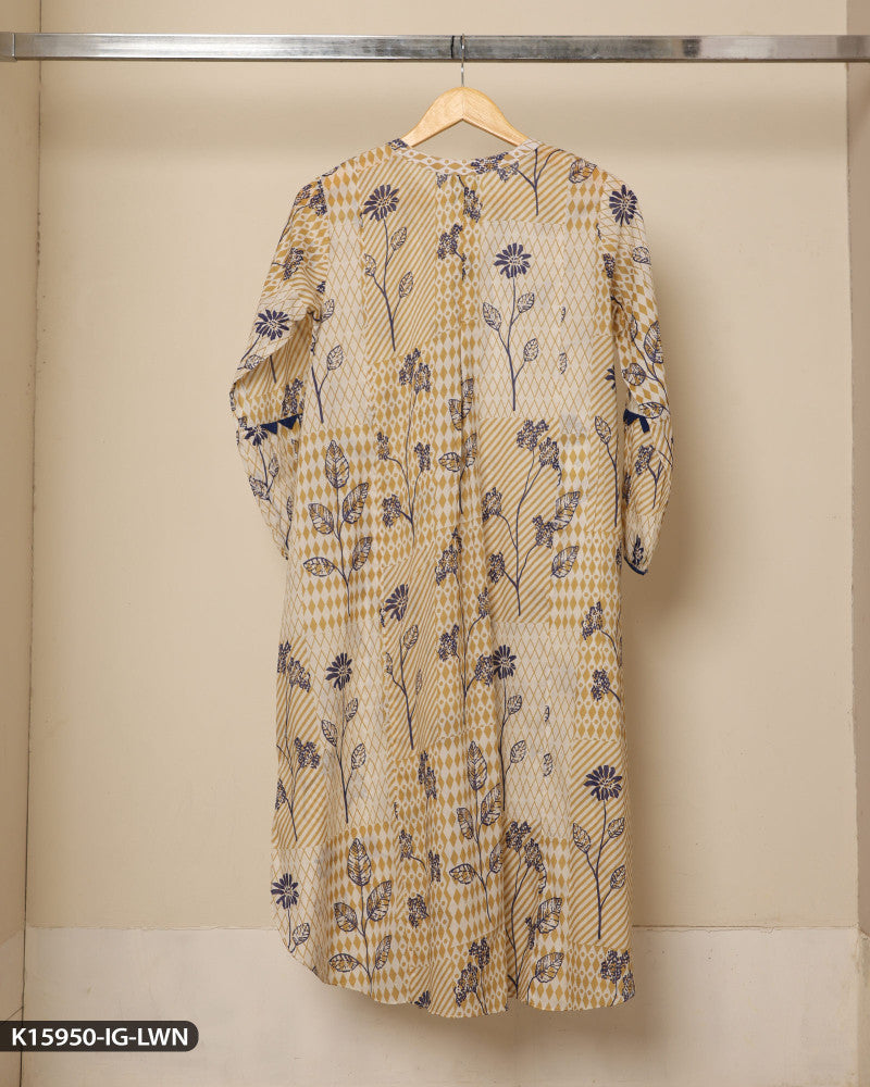 Printed Lawn Shirt | 15950-IG-LWN