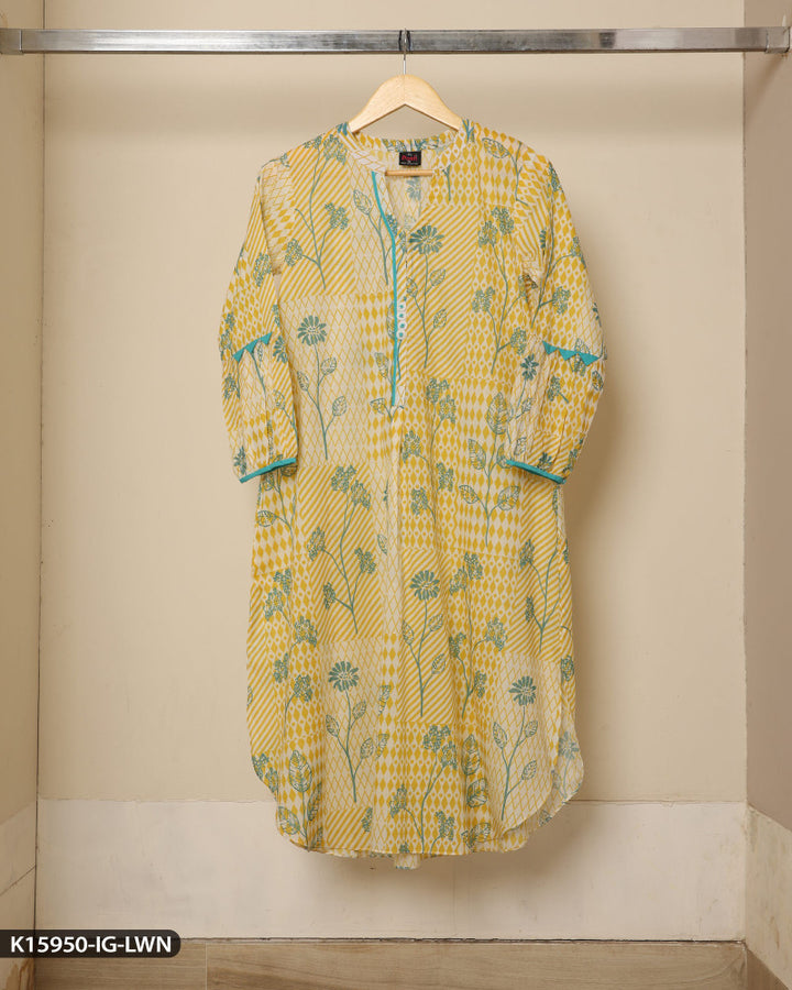 Printed Lawn Shirt | 15950-IG-LWN