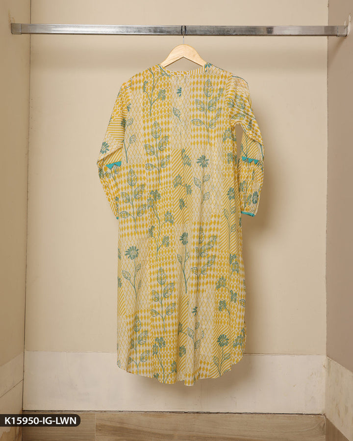 Printed Lawn Shirt | 15950-IG-LWN