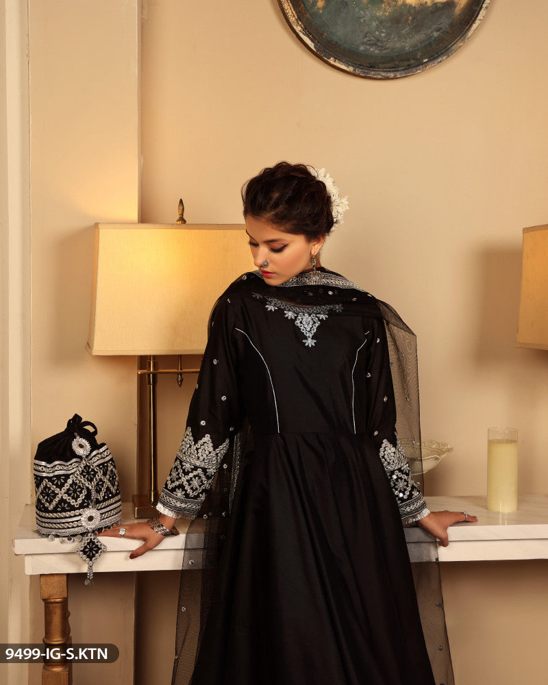 Formal Embroidered Frock | 9499-IG-S.KTN