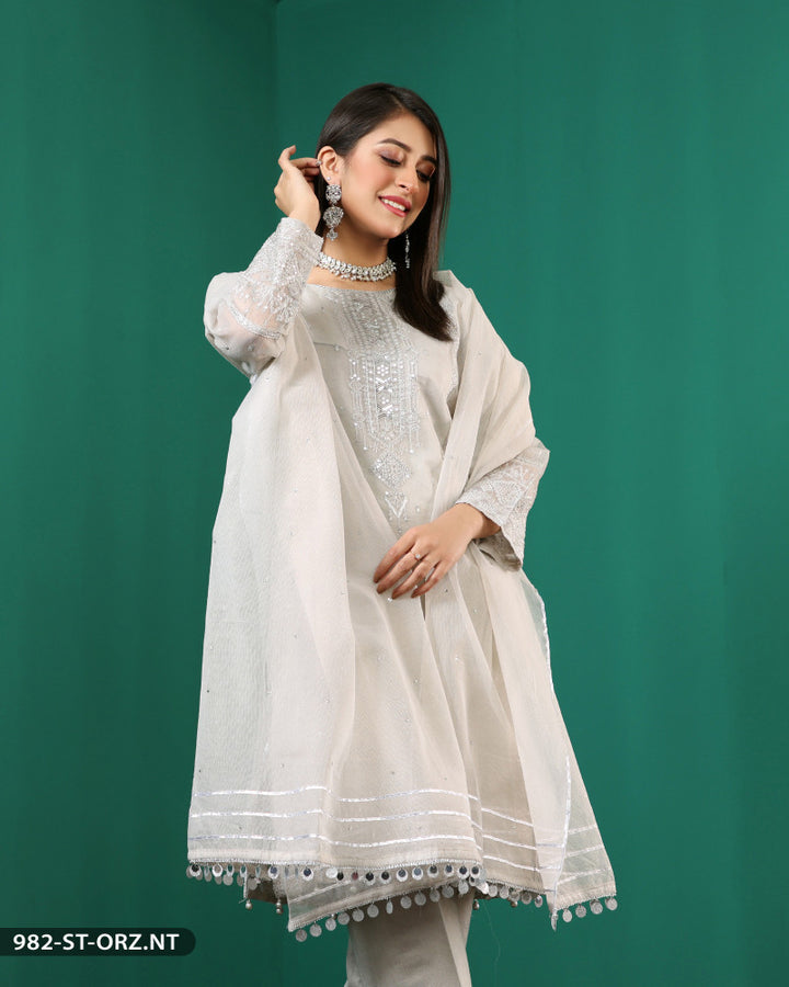 FORMAL 3PC EMBROIDERED SUIT | 982-ST-ORZ