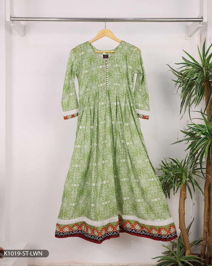 Lawn Printed Frock | 1019-ST-LWN